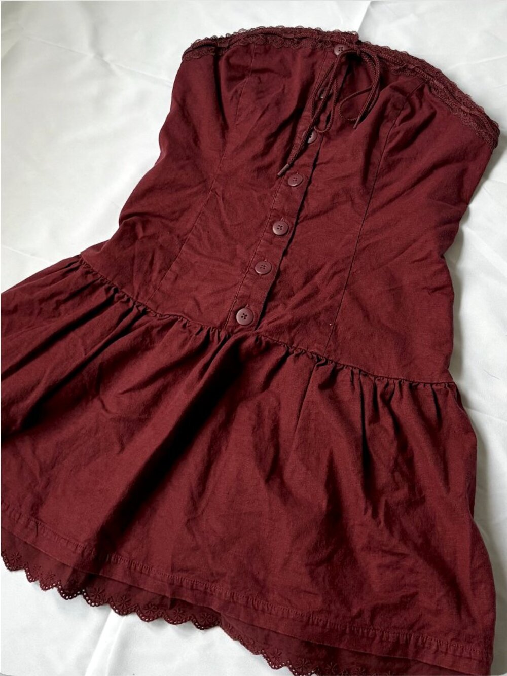 Kimchi Blue (Urban Outfitters) Women's Strapless Matilda Mini Dress | Size M - Picture 3 of 8